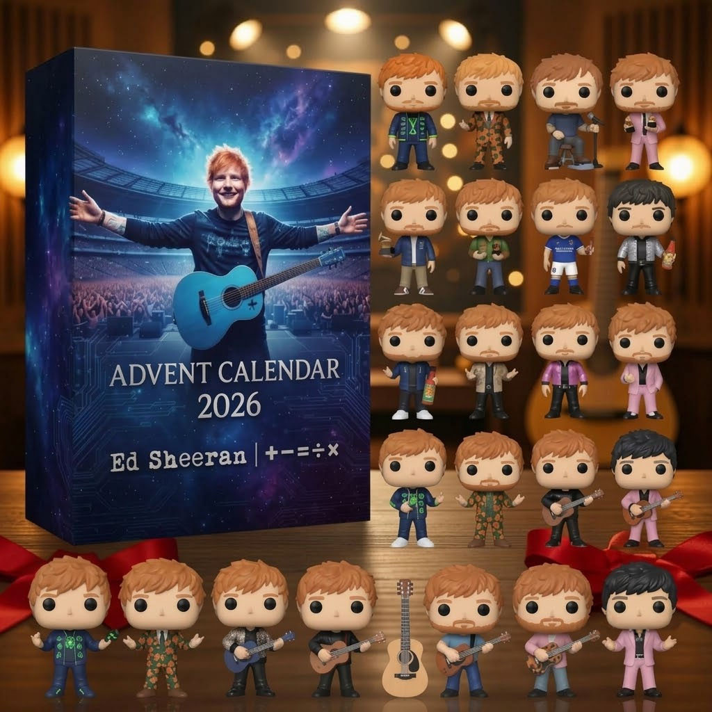 Ed Sheeran Mathematics Tour Advent Calendar 2026 24 Days Xmas Tree Ornaments Ed Sheeran Merch