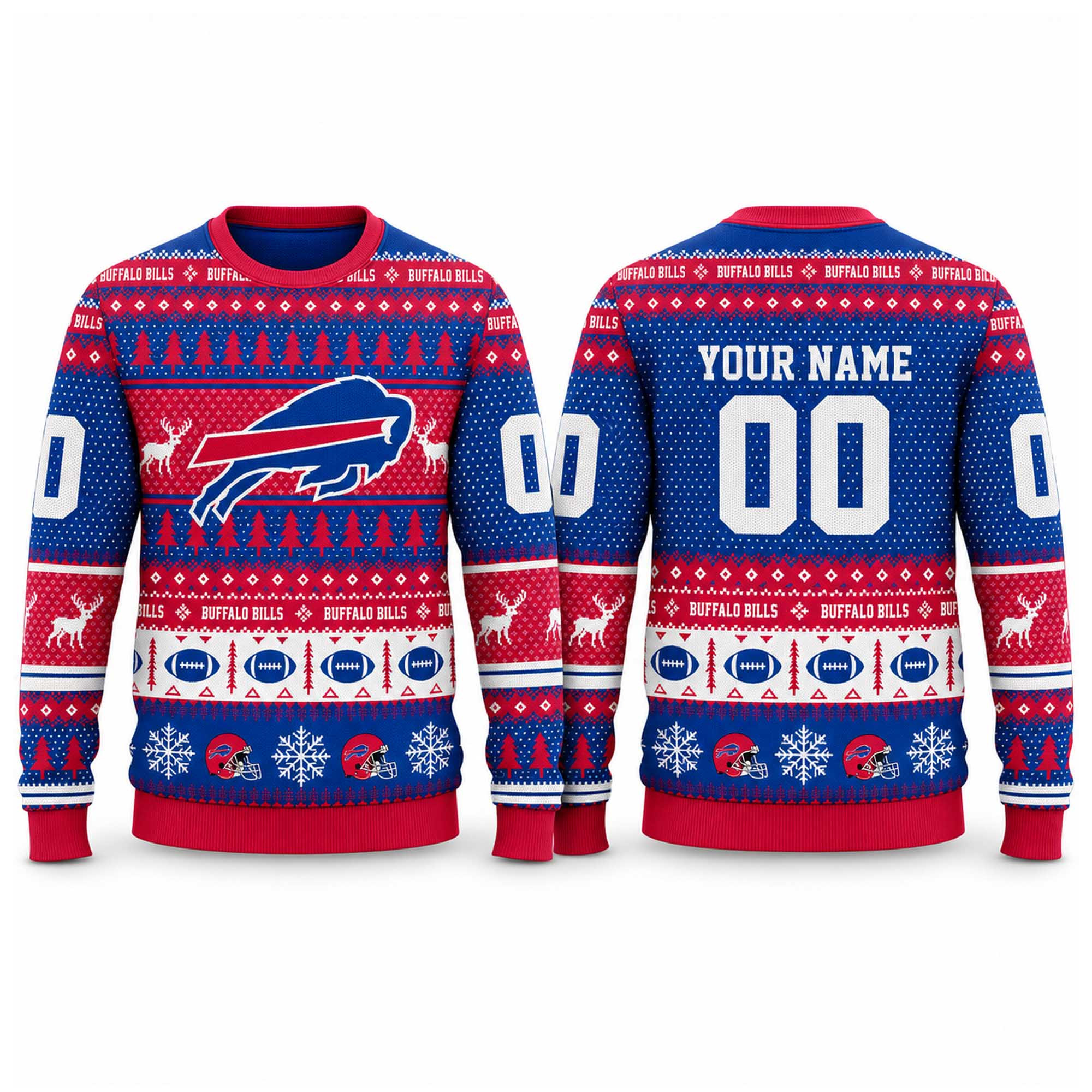 Personalized Bills Buffalo 2026 Football Ugly Christmas Sweater Xmas Clothing Gifts For Bills Mafia 1 - Unicasport Personalized Bills Buffalo 2026 Football Ugly Christmas Sweater Xmas Clothing Gifts For Bills Mafia