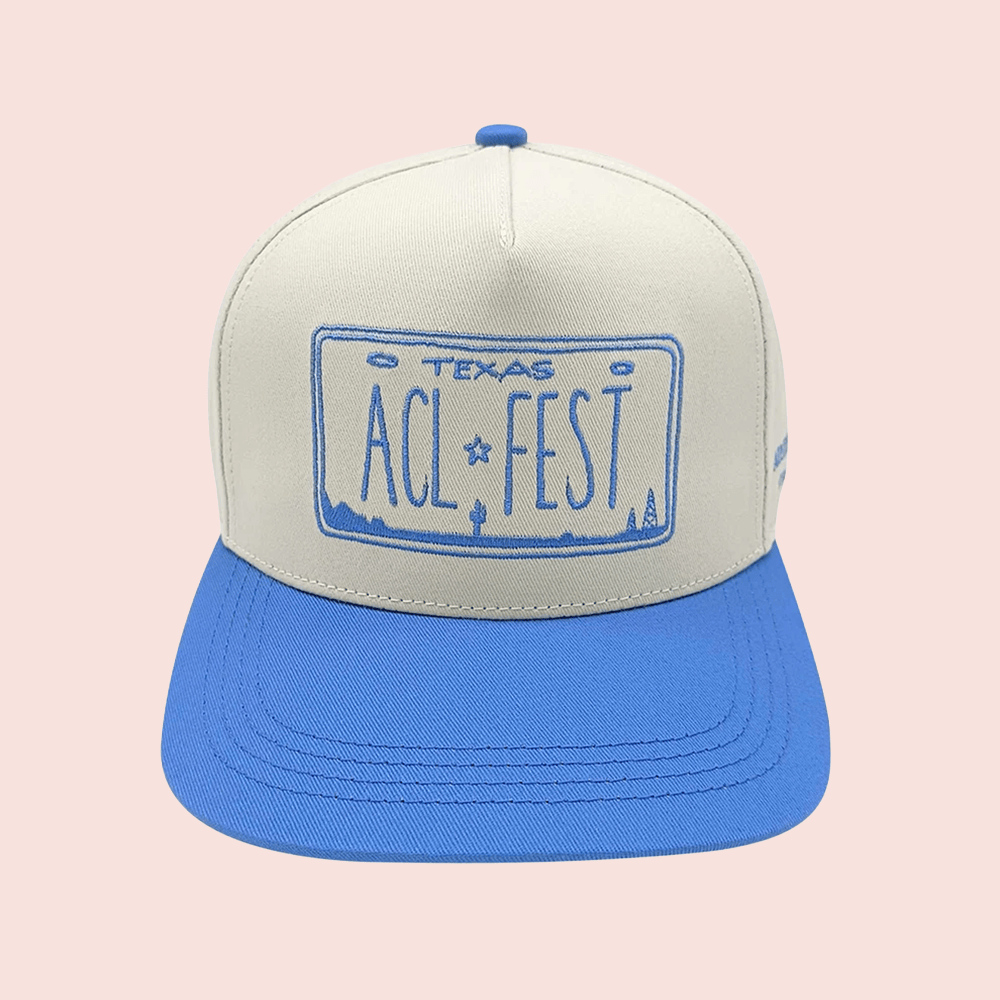 ACL Merch 2026 Hat Austin City Limits Music Fest Brandon Maxwell x ACL Fest Plate A-Frame Baseball Cap