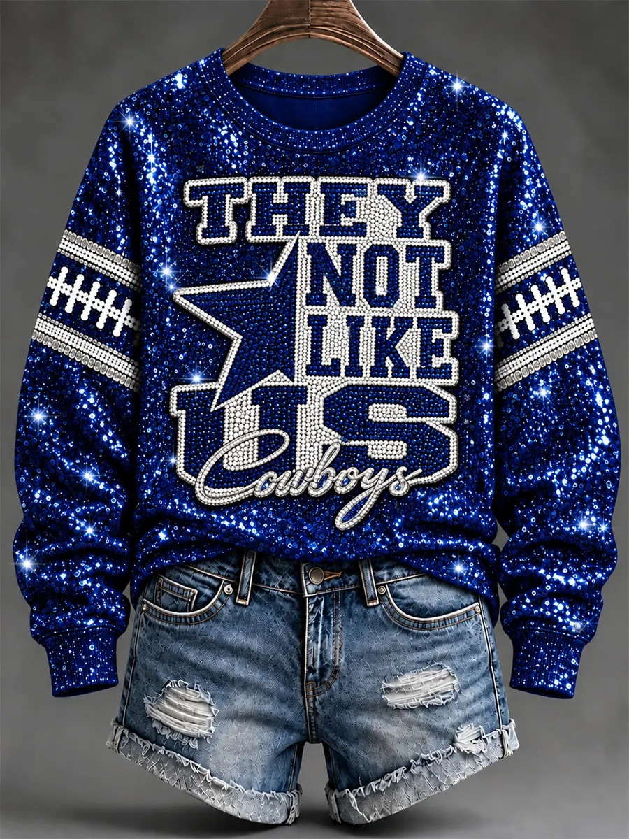 Dallas Cowboys Merch They Not Like Us Sweatshirt Football Mom Gift 1 - Unicasport Dallas Cowboys Merch They Not Like Us Sweatshirt Football Mom Gift