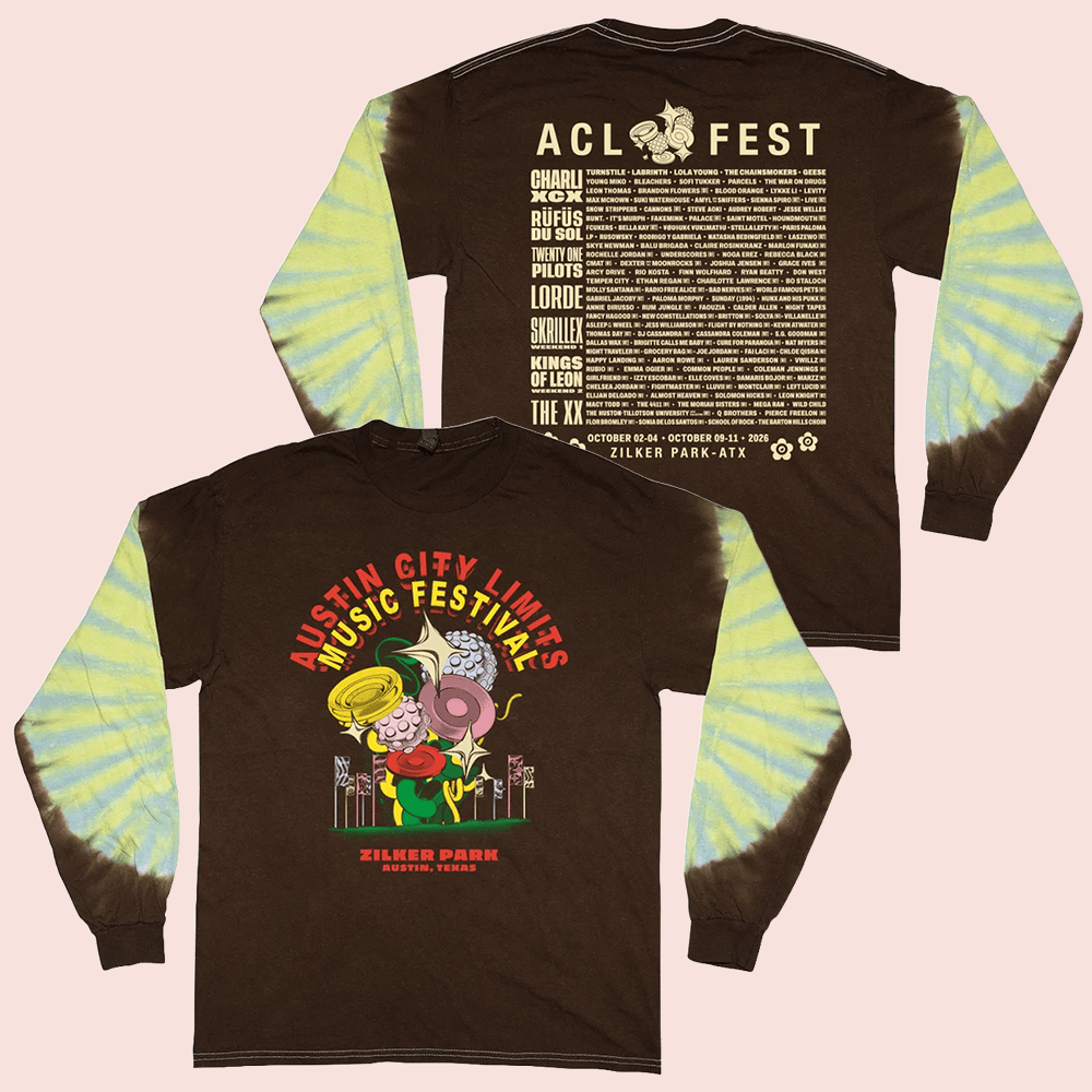 ACL Merch 2026 Austin City Limits Music Fest Poster Lineup Long Sleeve Shirt Gift For Fans