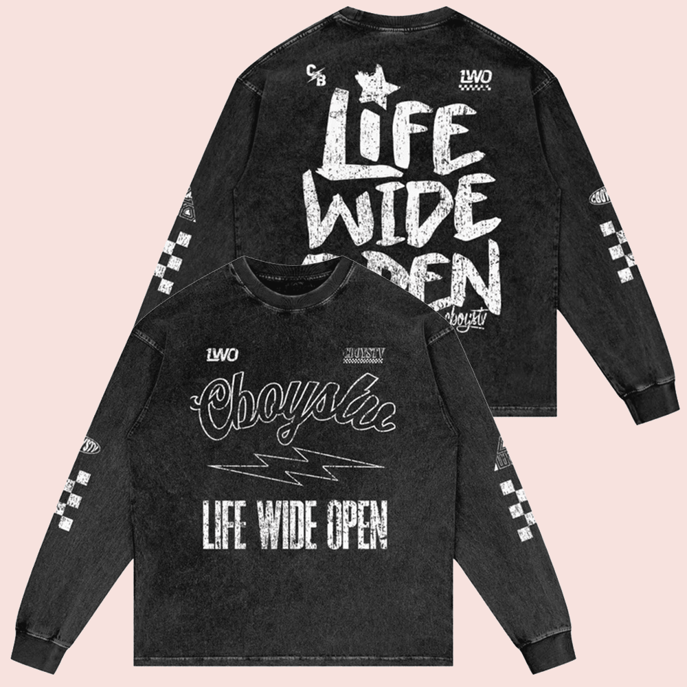 C Boys Merch 2026 Life Uwide Open LWO Street Mineral Long Sleeve Fans Clothes Gift Ideas