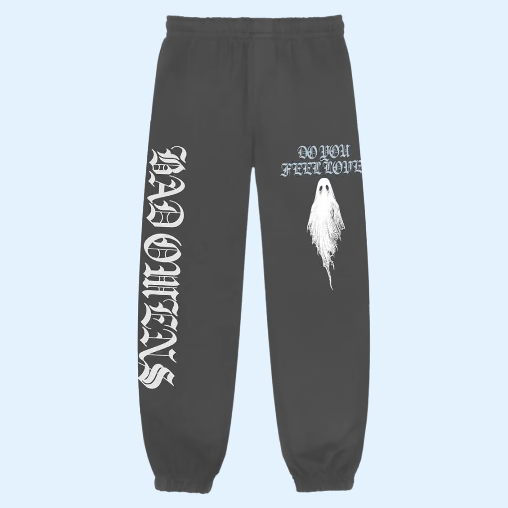 Bad Omens Merch 2026 Ghost Sweatpants Do You Feel Love Pants Gifts For Music Lovers 1 - Unicasport Bad Omens Merch 2026 Ghost Sweatpants Do You Feel Love Pants Gifts For Music Lovers