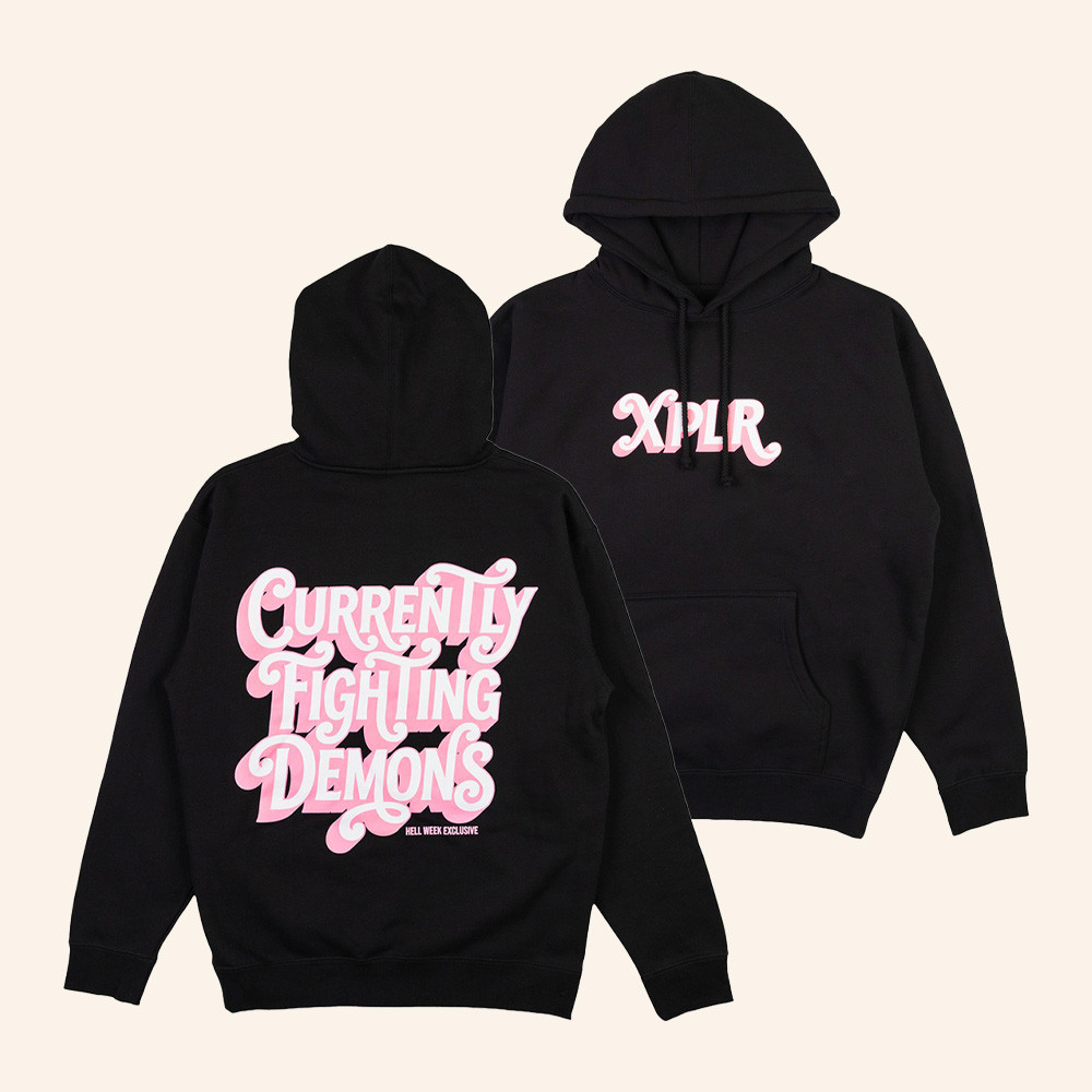 XPLR Merch Currently Fighting Demons Hoodie Black XPLR Hoodie Gifts For Wife 1 - Unicasport XPLR Merch Currently Fighting Demons Hoodie Black XPLR Hoodie Gifts For Wife