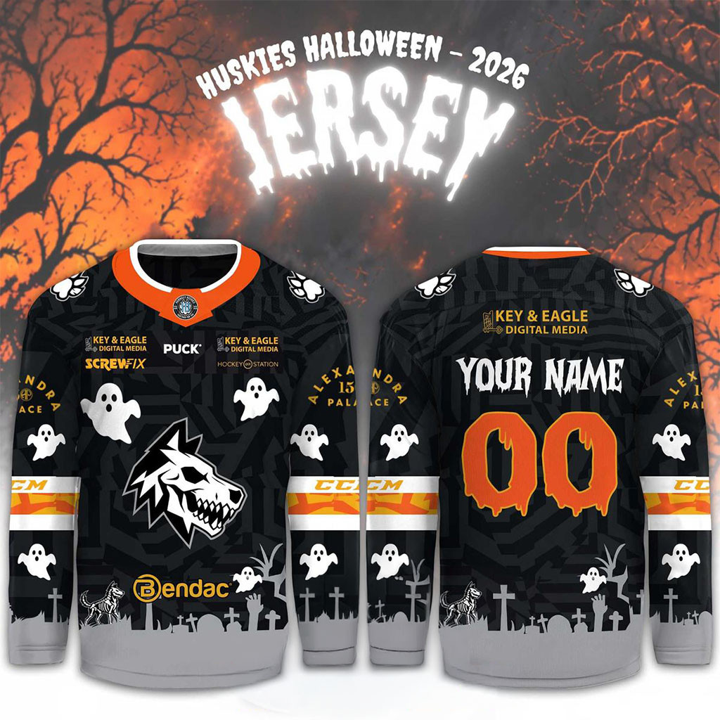 Custom Haringey Huskies 2026 Happy Halloween Night Hockey Jersey Haringey Huskies Merch Fan Gear 1 - Unicasport Custom Haringey Huskies 2026 Happy Halloween Night Hockey Jersey Haringey Huskies Merch Fan Gear