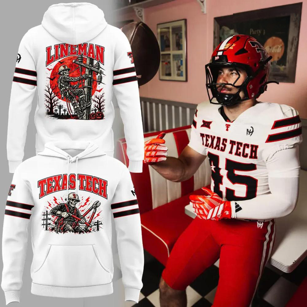 Texas Tech Red Raiders Merch Lineman Halloween Hoodie Red Raiders Apparel Football Lovers Gifts 1 - Unicasport Texas Tech Red Raiders Merch Lineman Halloween Hoodie Red Raiders Apparel Football Lovers Gifts