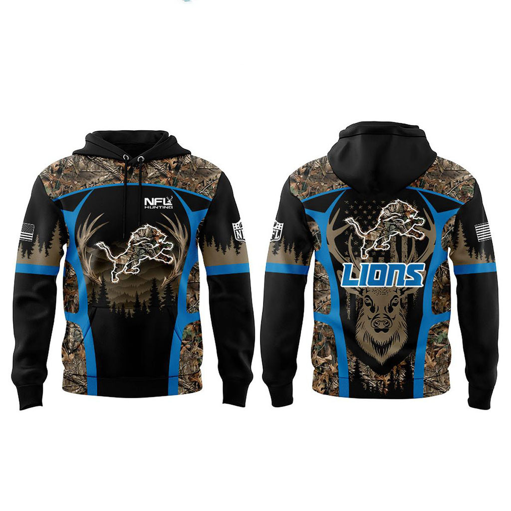Detroit Lions US Hunting Season 2026 Hoodie Detroit Lions Merch Best Gift For Deer Hunters 1 - Unicasport Detroit Lions US Hunting Season 2026 Hoodie Detroit Lions Merch Best Gift For Deer Hunters
