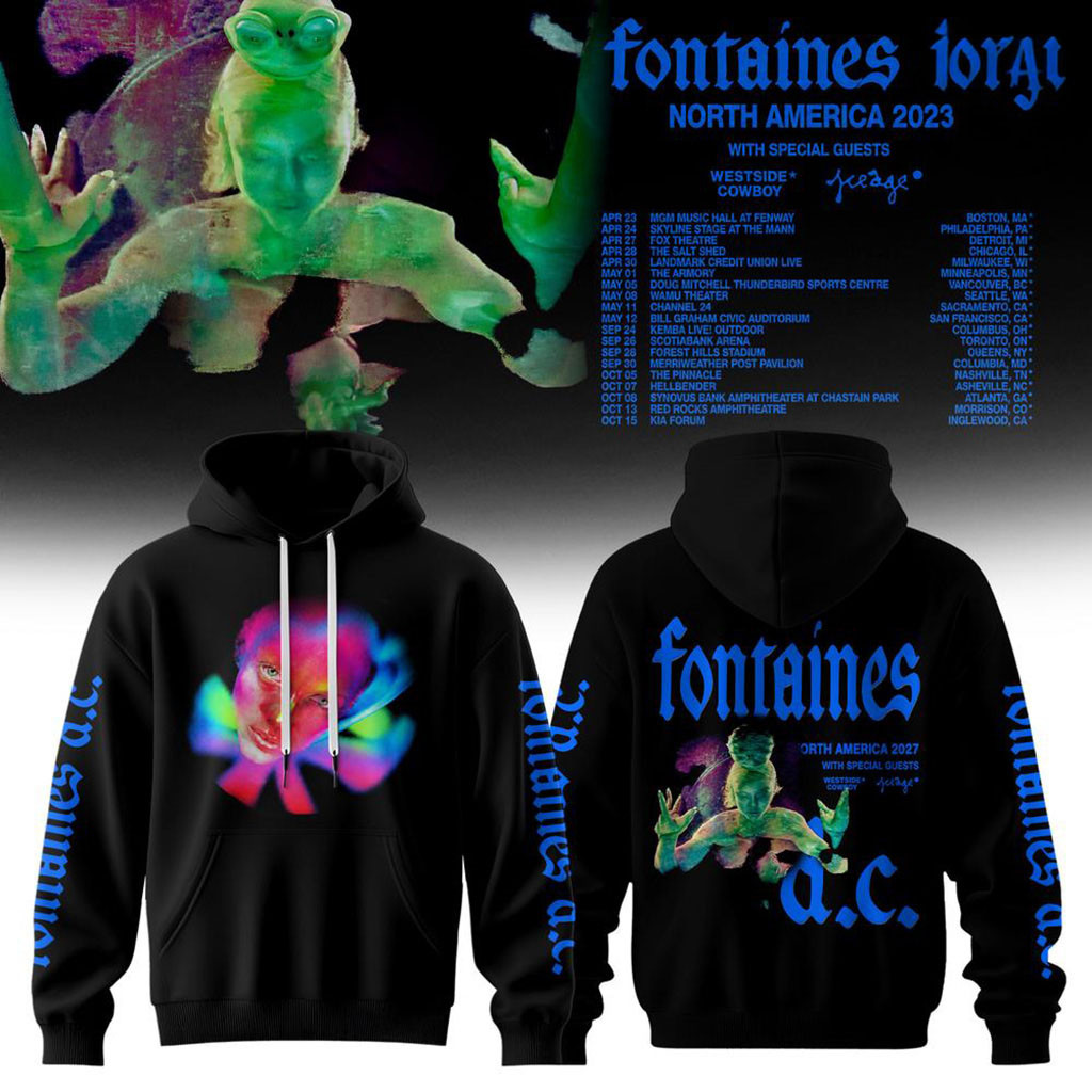 Fontaines DC Merch North America 2027 Tour Hoodie Rock Music Live Show Apparel Gifts For Fans 1 - Unicasport Fontaines DC Merch North America 2027 Tour Hoodie Rock Music Live Show Apparel Gifts For Fans
