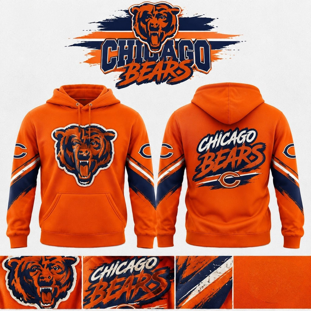 Chicago Bears Merch 2026 Latino Heritage Month Los Bears Hoodie Presents For Football Fans