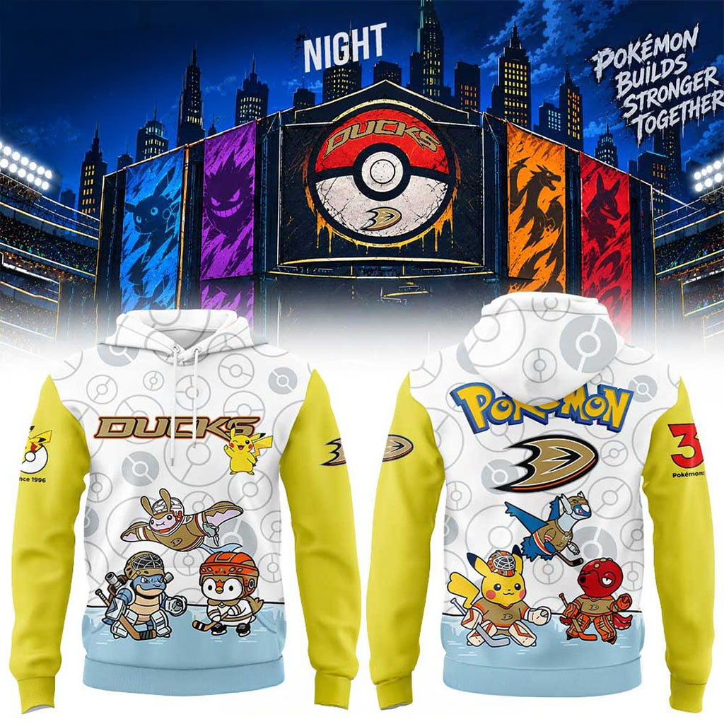 Anaheim Ducks 2026 Pokemon Night x Hockey Game Hoodie Anaheim Ducks Merch Him Gifts 1 - Unicasport Anaheim Ducks 2026 Pokemon Night x Hockey Game Hoodie Anaheim Ducks Merch Him Gifts