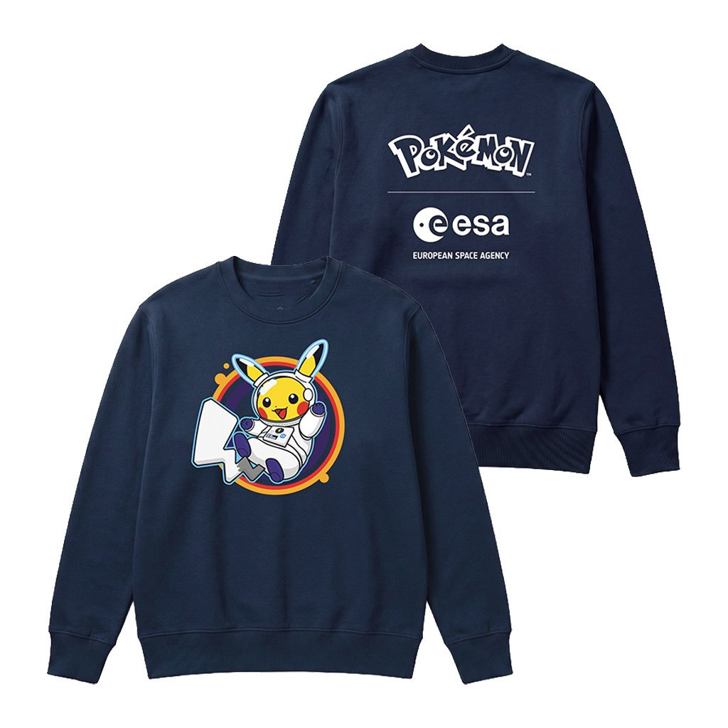 ESA x Pokemon Merch Pikachu Astronaut Navy Sweatshirt Gift For Pokemon Fans 1 - Unicasport ESA x Pokemon Merch Pikachu Astronaut Navy Sweatshirt Gift For Pokemon Fans