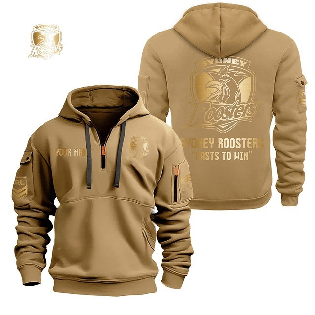 Sydney Roosters Merch 2026 NRL Telstra Premiership Half Zip Hoodie NRL Apparel Gift For Dad 1 - Unicasport Sydney Roosters Merch 2026 NRL Telstra Premiership Half Zip Hoodie NRL Apparel Gift For Dad