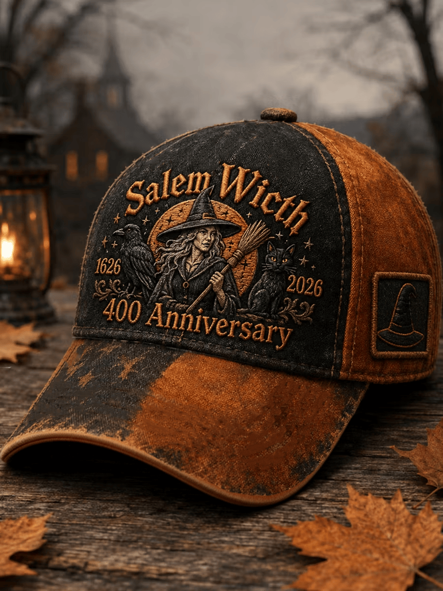 Goth Salem Witch 400th Anniversary Baseball Cap Happy Halloween Hat Gift For Her