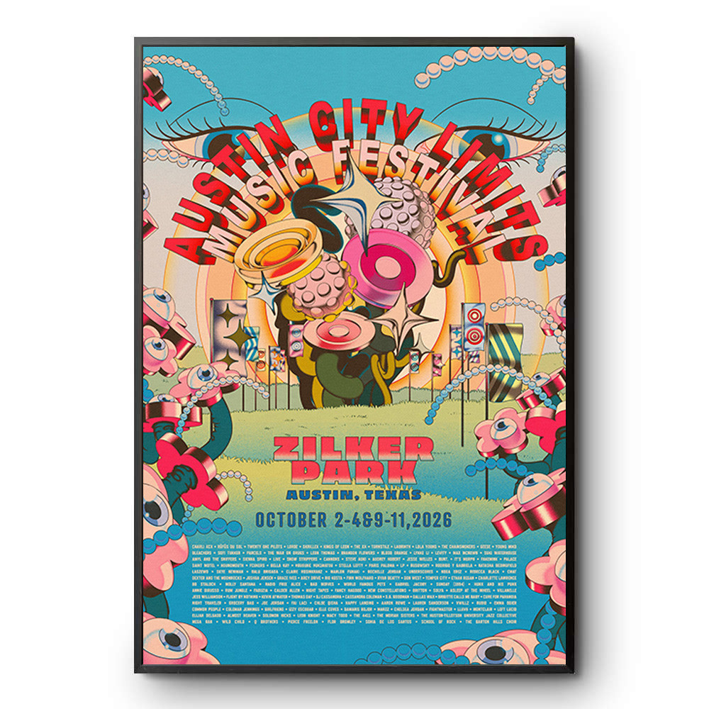 ACL Festival Merch 2026 Commemorative Poster Austin City Festival Posters Gifts Ideas