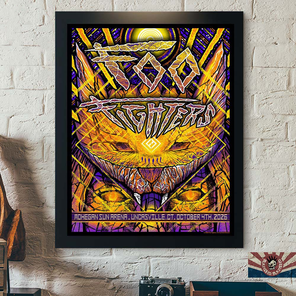 Foo Fighters Merch Uncasville CT Tonight Show Poster Foo Fighters Concert Posters Gift Ideas