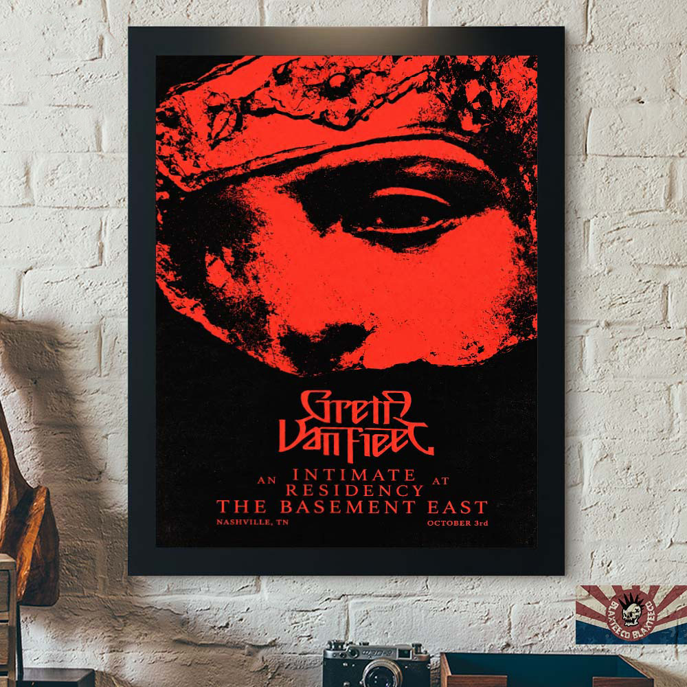 Greta Van Fleet Merch Nashville Tennessee Event Poster Greta Van Fleet Concert Posters
