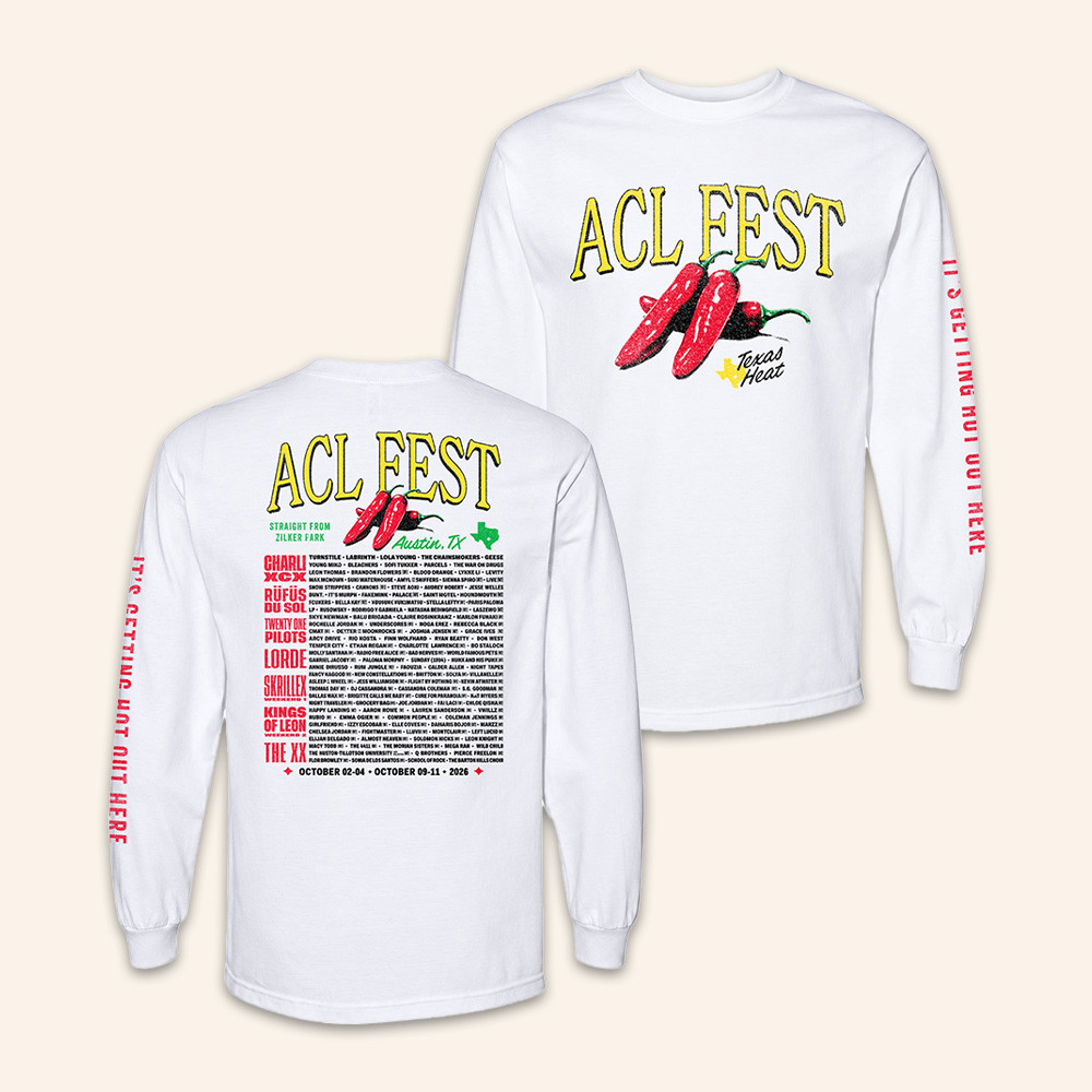 ACL Festival Merch 2026 Pepper Lineup Long Sleeve Shirt Concert Outfits Gifts Ideas 1 - Unicasport ACL Festival Merch 2026 Pepper Lineup Long Sleeve Shirt Concert Outfits Gifts Ideas