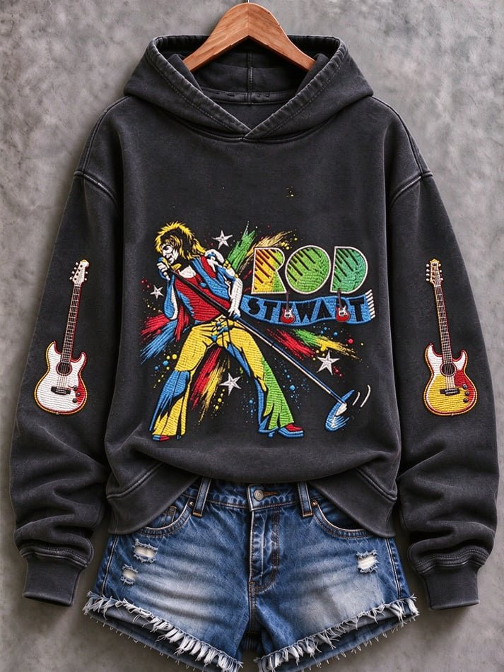 Rod Stewart Tour Merch Hoodie Rod Stewart Rock Music Fan Clothing Concert Lover Gift