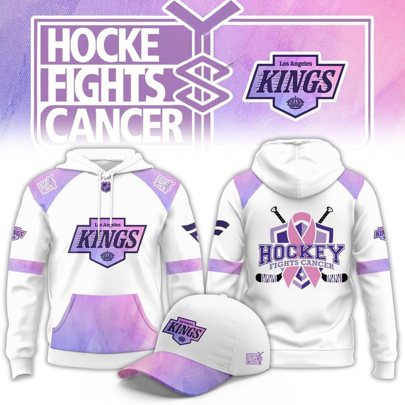 Los Angeles Kings Merch Hockey Fights Cancer 2026 Hoodie Gift For Hockey Fans 1 - Unicasport Los Angeles Kings Merch Hockey Fights Cancer 2026 Hoodie Gift For Hockey Fans