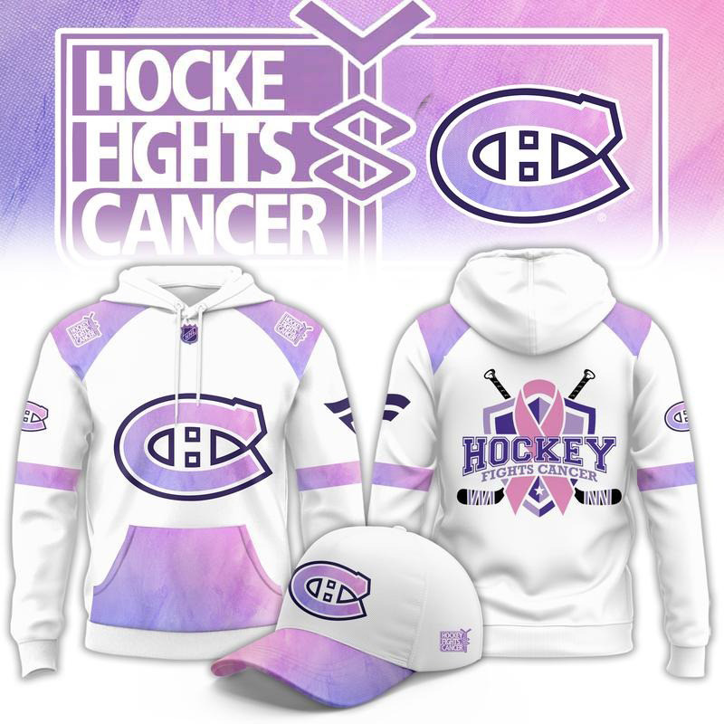 Montreal Canadiens Merch Hockey Fights Cancer 2026 Hoodie Gift For Hockey Fans 1 - Unicasport Montreal Canadiens Merch Hockey Fights Cancer 2026 Hoodie Gift For Hockey Fans