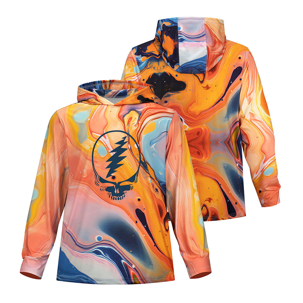 Section 119 x Grateful Dead Merch Stealie Marble Hoodie Grateful Dead Rock Clothes 1 - Unicasport Section 119 x Grateful Dead Merch Stealie Marble Hoodie Grateful Dead Rock Clothes