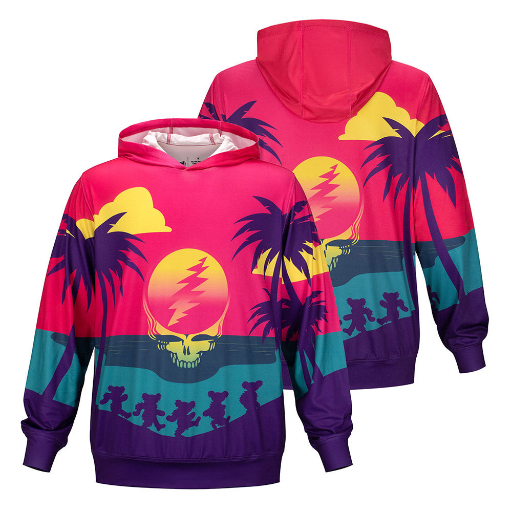 Section 119 x Grateful Dead Merch Setting Sun Stealie Hoodie Grateful Dead Music Apparel 1 - Unicasport Section 119 x Grateful Dead Merch Setting Sun Stealie Hoodie Grateful Dead Music Apparel