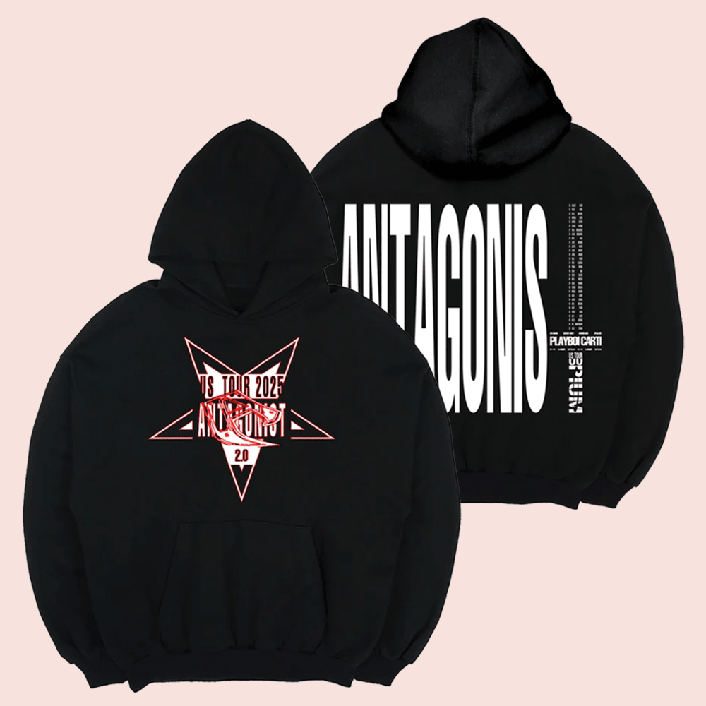 Playboi Carti Merch Antagonist Star Black And Red Hoodie Best Gift Ideas 1 - Unicasport Playboi Carti Merch Antagonist Star Black And Red Hoodie Best Gift Ideas