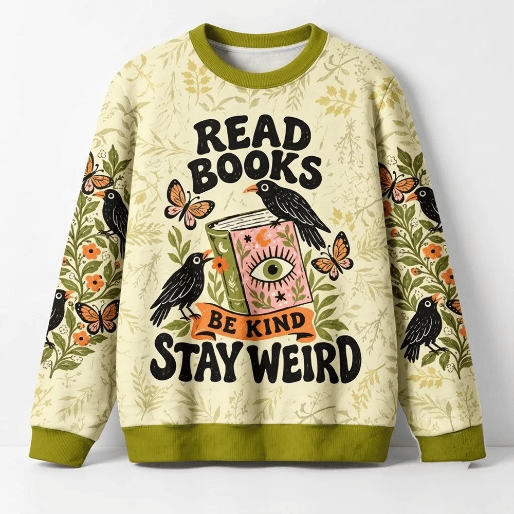 Read Books Be Kind Stay Weird Merch Christmas 2026 Sweatshirt Gift For Her 1 - Unicasport Read Books Be Kind Stay Weird Merch Christmas 2026 Sweatshirt Gift For Her