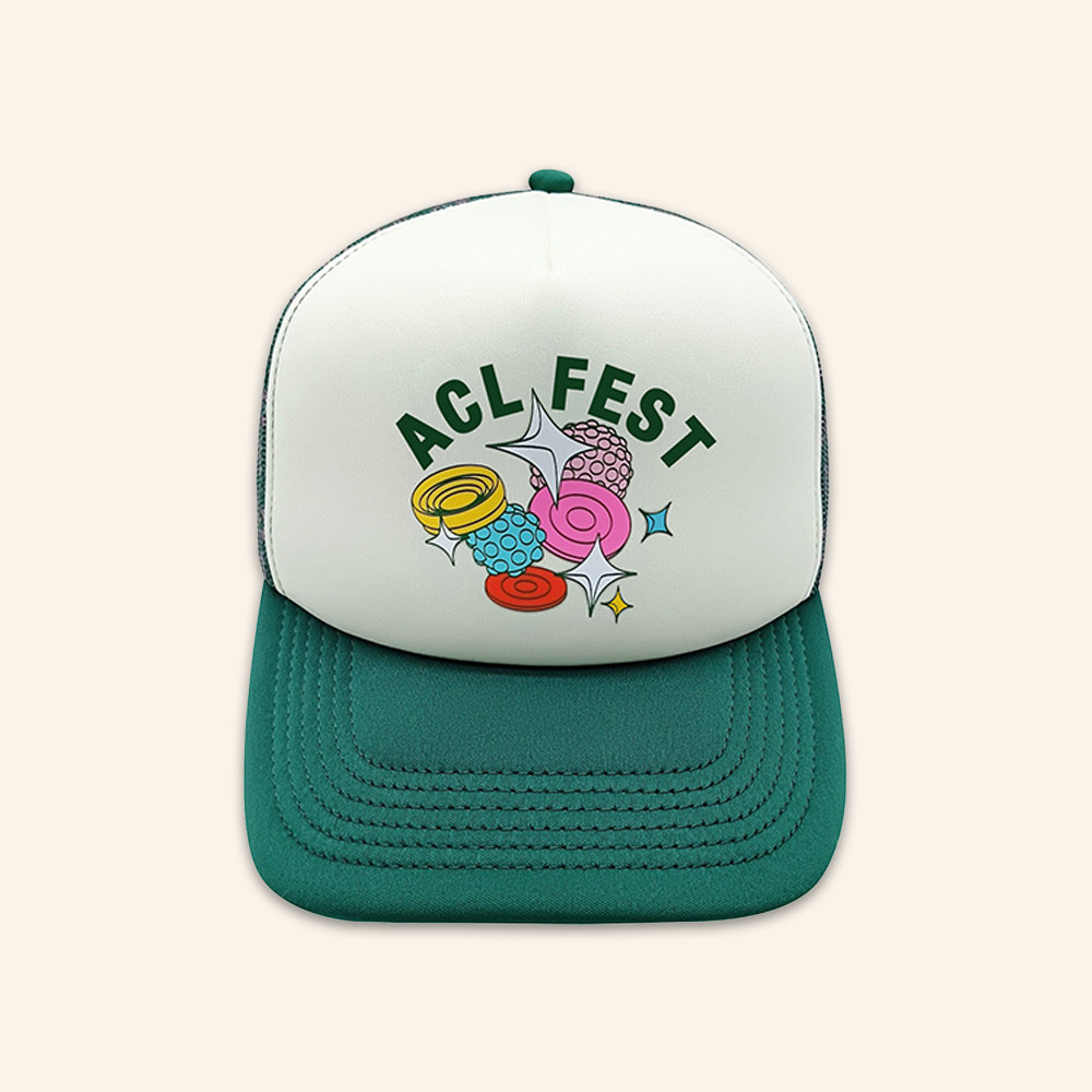 ACL Festival Merch 2026 Poster Mesh Trucker Hat Austin City Festival Gears Gifts For Her