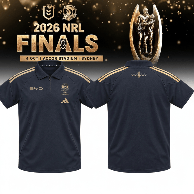 Sydney Roosters Merch 2026 NRL Premiers Polo Shirt Unique Gifts For Rugby Fans