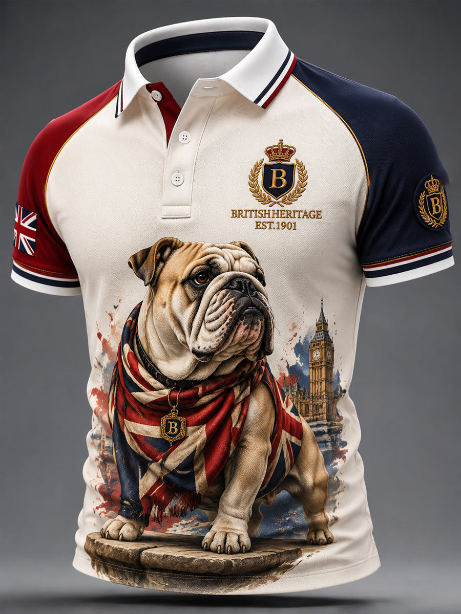 British Bulldog British Heritage Est 1901 Merch Polo Shirt Apparel Gift For Son