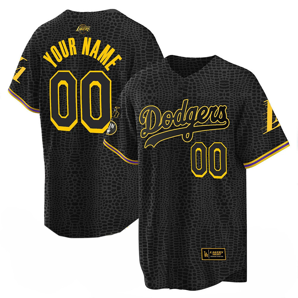 Custom LA Dodgers Merch Black Leopard Baseball Jersey Dodgers Game Day Outfits Ideas 1 - Unicasport Custom LA Dodgers Merch Black Leopard Baseball Jersey Dodgers Game Day Outfits Ideas