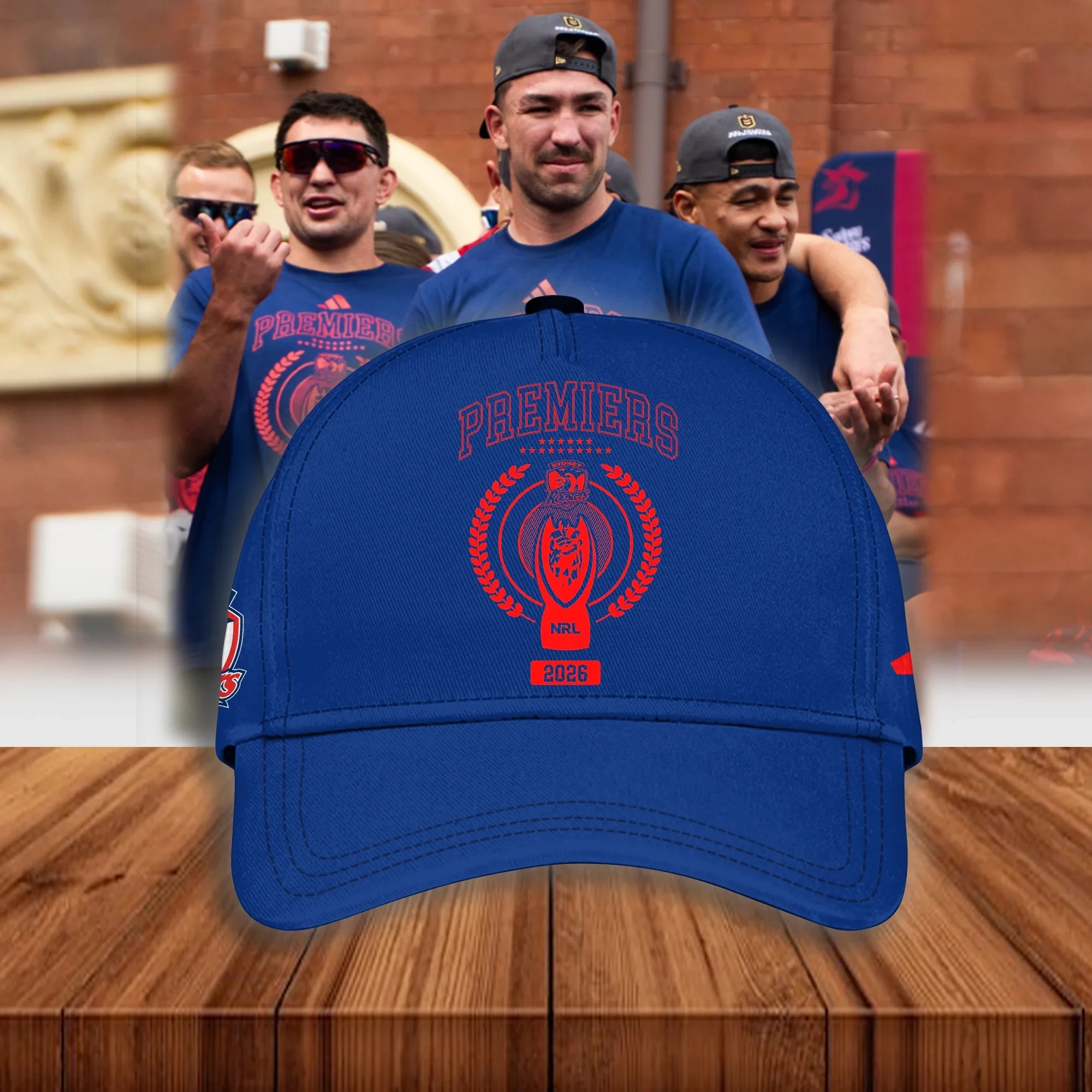 Sydney Roosters NRL Premiers 2026 Hat Sydney Roosters Baseball Cap Fan Gear
