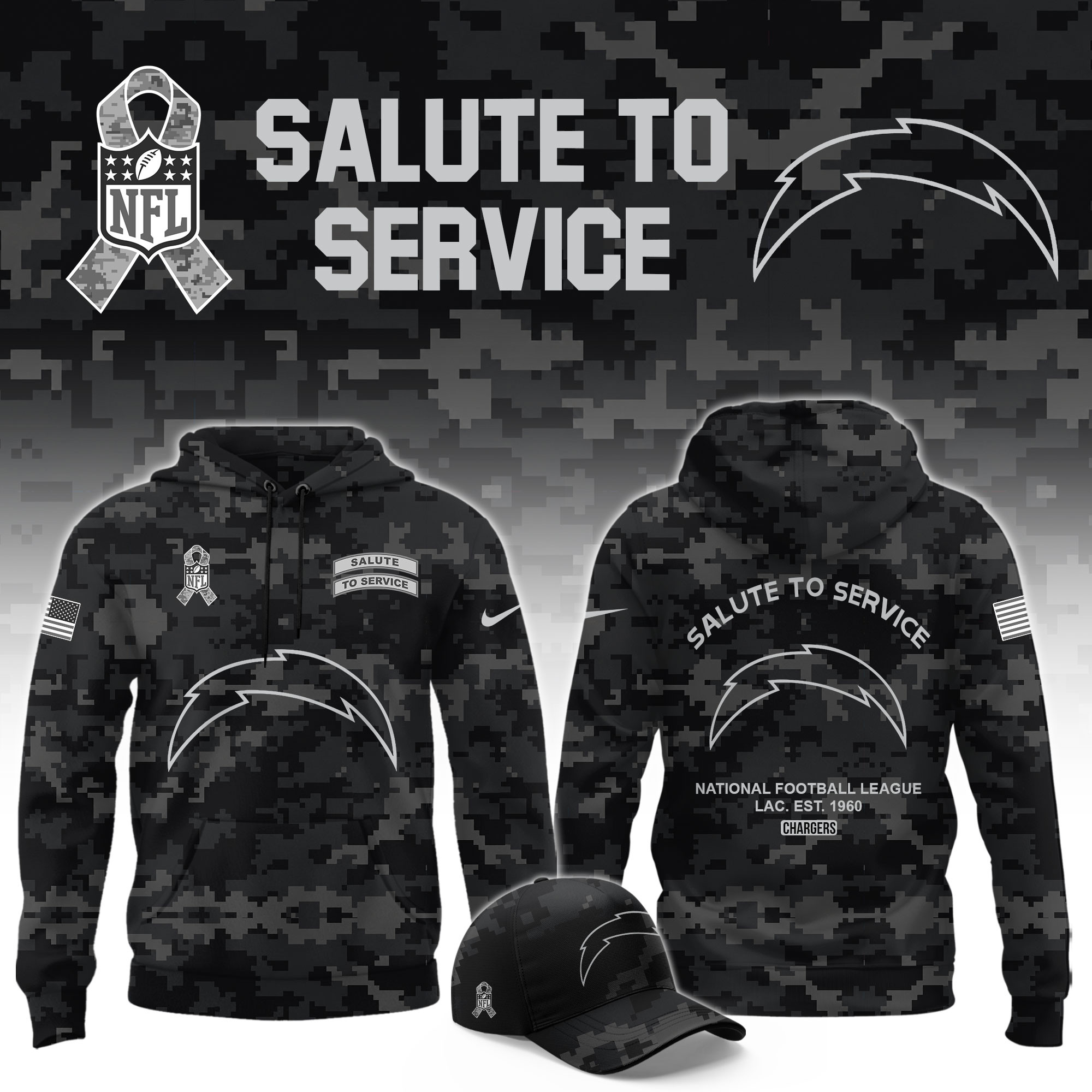 Los Angeles Rams Merch Salute To Service Hoodie Best Gifts For Ramily 1 - Unicasport Los Angeles Rams Merch Salute To Service Hoodie Best Gifts For Ramily