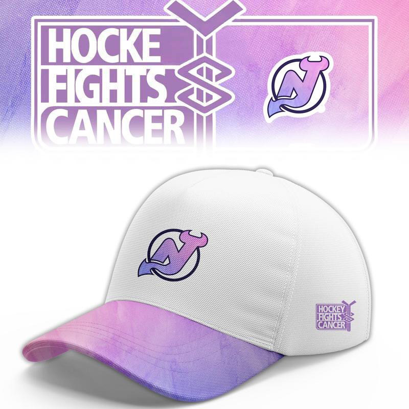 New Jersey Devils Merch Hockey Fights Cancer 2026 Baseball Cap Presents For Hockey Fans 1 - Unicasport New Jersey Devils Merch Hockey Fights Cancer 2026 Baseball Cap Presents For Hockey Fans