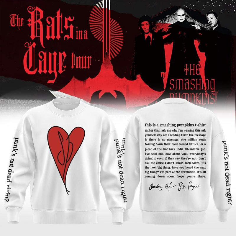 The Smashing Pumpkins Merch The Rats In A Cage Tour 2026 Sweatshirt Gift For Fans 1 - Unicasport The Smashing Pumpkins Merch The Rats In A Cage Tour 2026 Sweatshirt Gift For Fans