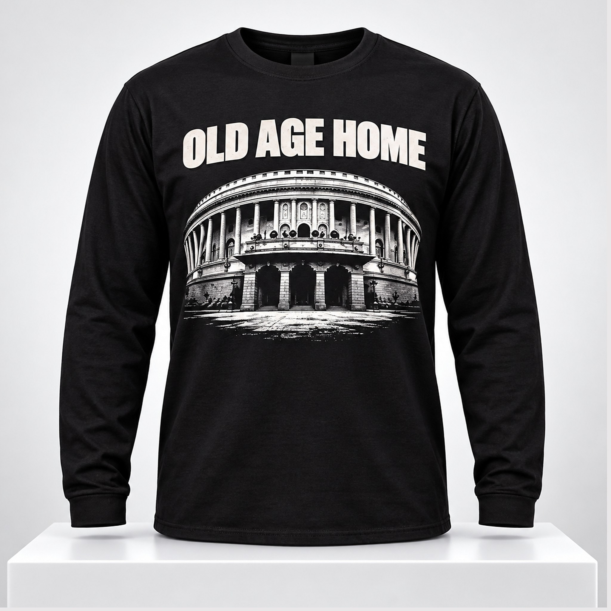 Old Age Home 2026 Long Sleeve Shirt Dark Humor Fashion Streetwear Gifts For Boyfriend