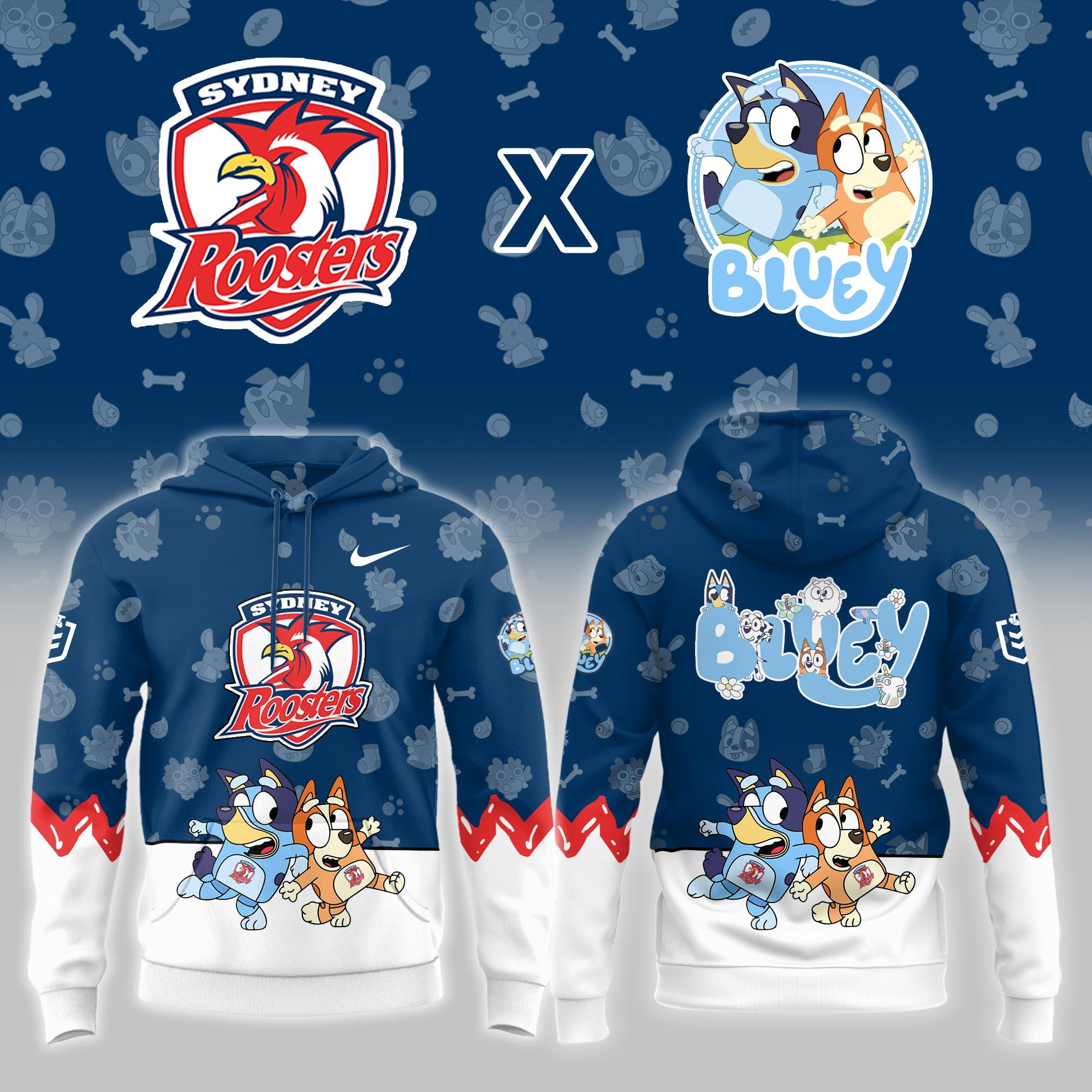 Sydney Roosters Bluey Bingo 2026 NRL Hoodie Sydney Roosters Apparel Best Fan Gear 1 - Unicasport Sydney Roosters Bluey Bingo 2026 NRL Hoodie Sydney Roosters Apparel Best Fan Gear