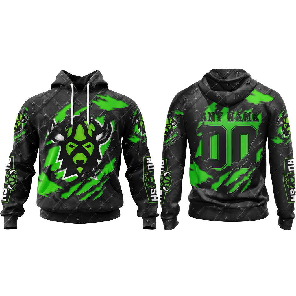 Custom Saskatchewan Rush Black Metal Design Hoodie Saskatchewan Rush Merch Gifts For Fans 1 - Unicasport Custom Saskatchewan Rush Black Metal Design Hoodie Saskatchewan Rush Merch Gifts For Fans