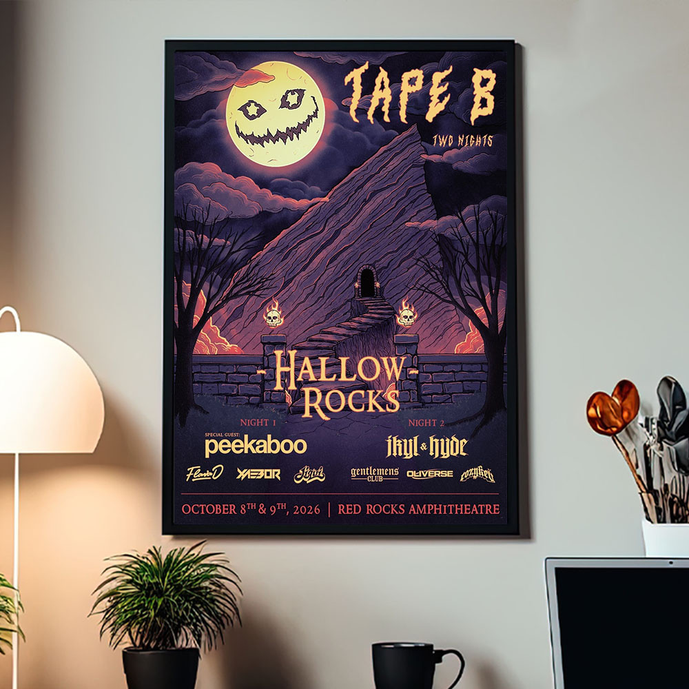 Tape B Two Nights Hallow Rocks 2026 Event Poster Tape B Poster Unique Gifts For Fans
