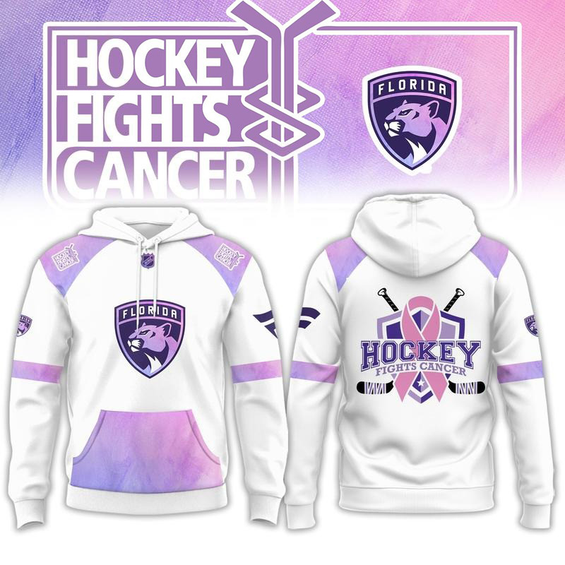 Florida Panthers Merch Hockey Fights Cancer Hoodie Gift For Friends 1 - Unicasport Florida Panthers Merch Hockey Fights Cancer Hoodie Gift For Friends