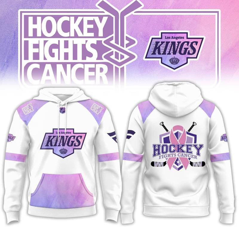 Los Angeles Kings Merch Hockey Fights Cancer 2026 Hoodie Gift For Friends 1 - Unicasport Los Angeles Kings Merch Hockey Fights Cancer 2026 Hoodie Gift For Friends
