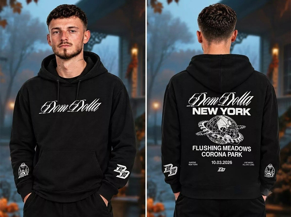 Dom Dolla Merch Queens NY Event Flushing Meadows Corona Park Hoodie EDM Concert Outfits 1 - Unicasport Dom Dolla Merch Queens NY Event Flushing Meadows Corona Park Hoodie EDM Concert Outfits
