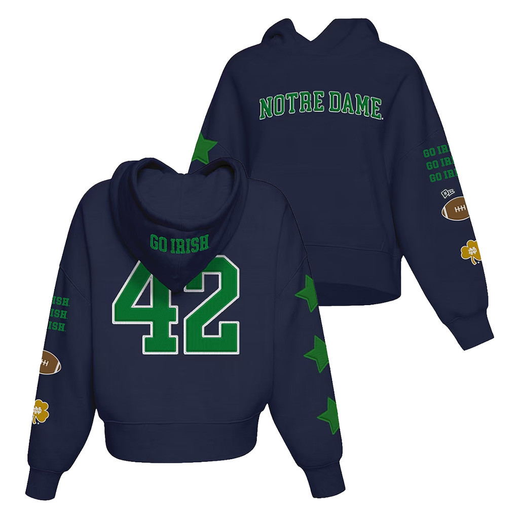 Notre Dame Merch 2026 Notre Dame Fighting Irish Spirit Cropped Hoodie Gift For Football Lovers 1 - Unicasport Notre Dame Merch 2026 Notre Dame Fighting Irish Spirit Cropped Hoodie Gift For Football Lovers