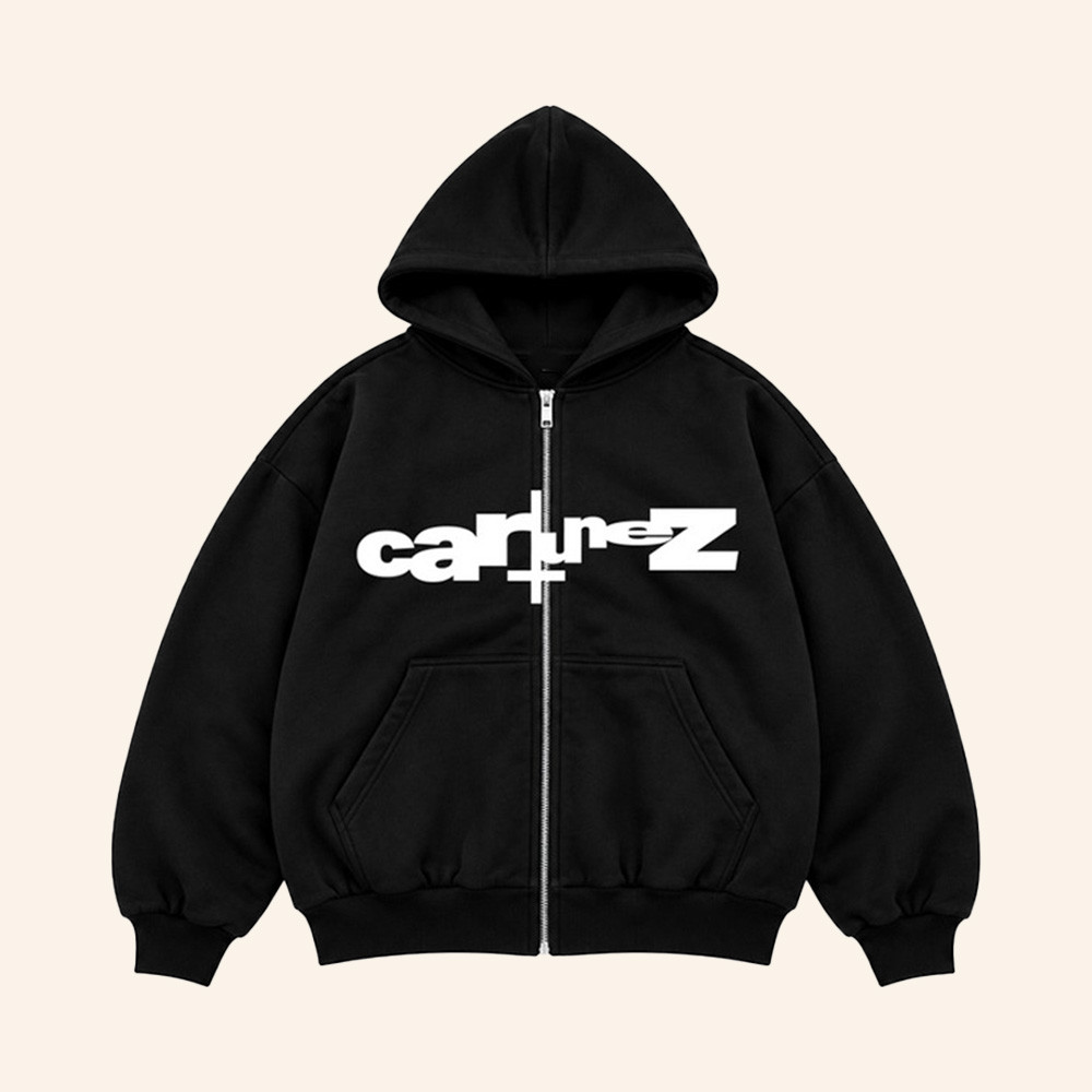 Ken Carson Merch Cartunez Black Zip Up Hoodie Cartunez Album Clothing Ken Carson Fans Gifts