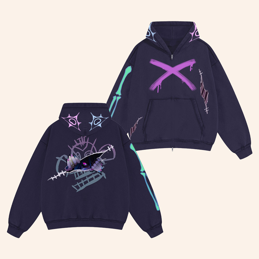 Realm Merch Divide Collection Powderkeg Zip Hoodie Jinx Arcane League Of Legends Hoodie 1 - Unicasport Realm Merch Divide Collection Powderkeg Zip Hoodie Jinx Arcane League Of Legends Hoodie