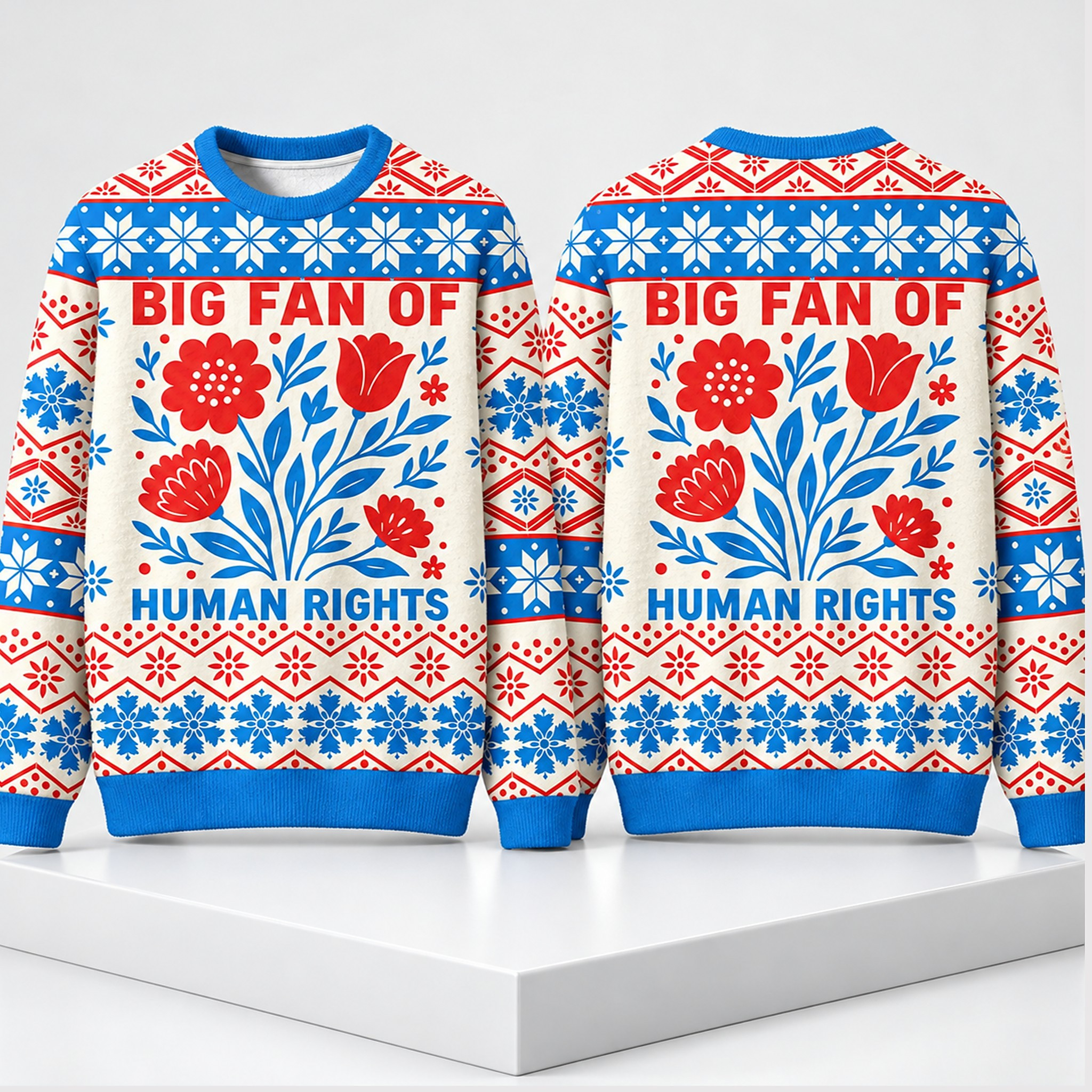 Big Fan Of Human Rights Christmas 2026 Ugly Sweater Xmas Apparel Gifts For Activists 1 - Unicasport Big Fan Of Human Rights Christmas 2026 Ugly Sweater Xmas Apparel Gifts For Activists