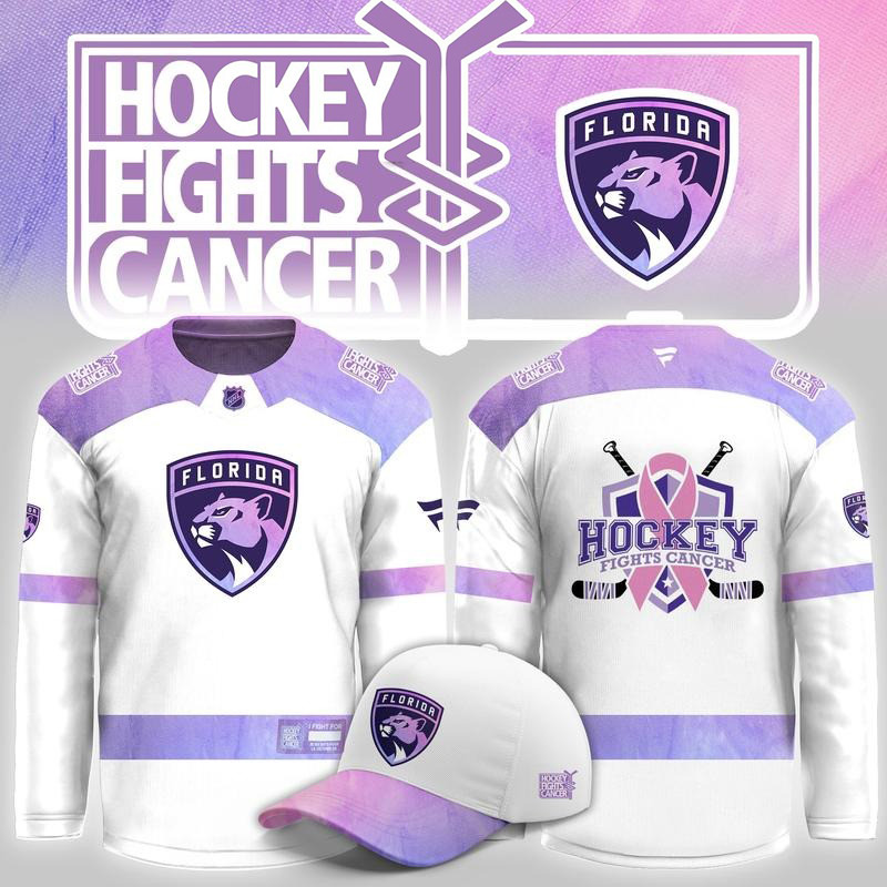 Florida Panthers Merch Hockey Fights Cancer Hockey Jersey Gift For Husband 1 - Unicasport Florida Panthers Merch Hockey Fights Cancer Hockey Jersey Gift For Husband