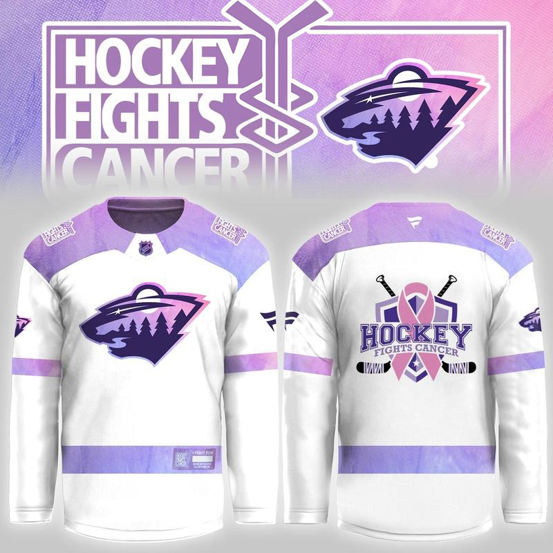 Minnesota Wild Merch Hockey Fights Cancer 2026 Hockey Jersey Gift For Friends 1 - Unicasport Minnesota Wild Merch Hockey Fights Cancer 2026 Hockey Jersey Gift For Friends