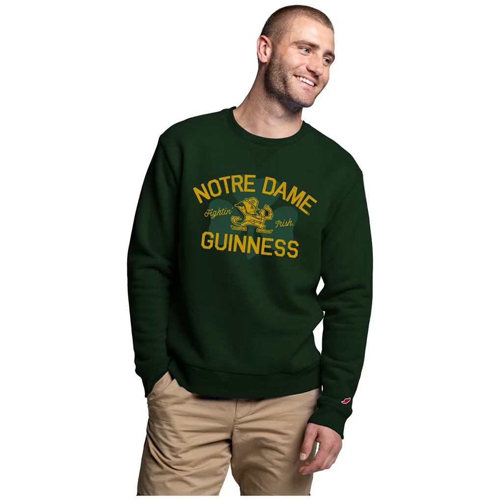 Notre Dame Merch 2026 Notre Dame Fighting Irish Guinness Leprechaun Shamrock Sweatshirt Gifts 1 - Unicasport Notre Dame Merch 2026 Notre Dame Fighting Irish Guinness Leprechaun Shamrock Sweatshirt Gifts